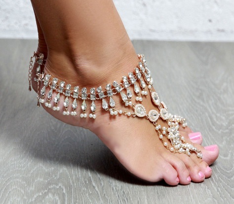 Bridal anklet designs diamond