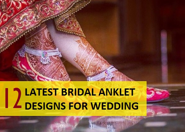 Wedding hot sale anklets designs