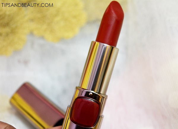 L’Oreal Paris Moist Matte Lipstick in Blaze of Red REVIEW