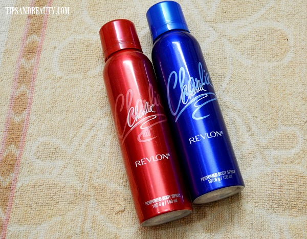Revlon Charlie Perfumed Body Sprays in Red and Blue Review 2
