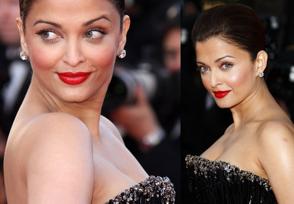 makeup with black dress aish