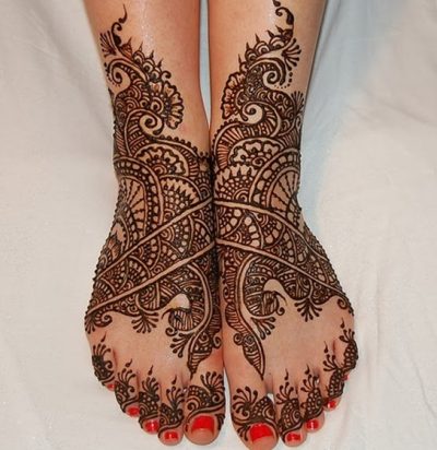 Marwadi Feet Mehndi Design