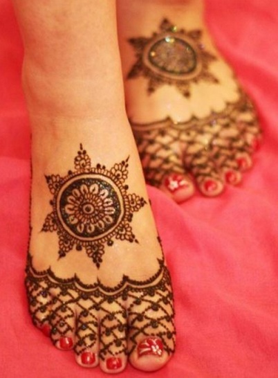 Intricate Feet Mehndi