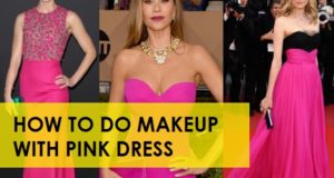 what makeup with pink dress