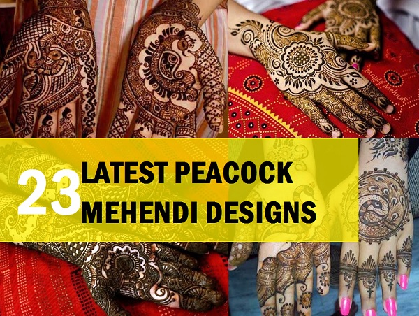 Latest peacock mehendi design