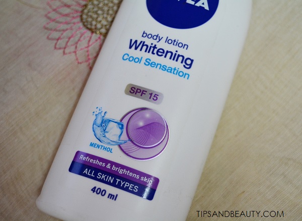 Nivea whitening cool sensation body lotion review