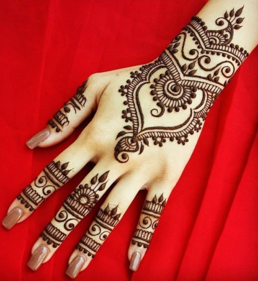 Arabic Bracelet Mehndi Design Back Hand