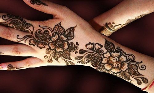 Cute Arab Style Henna Pattern