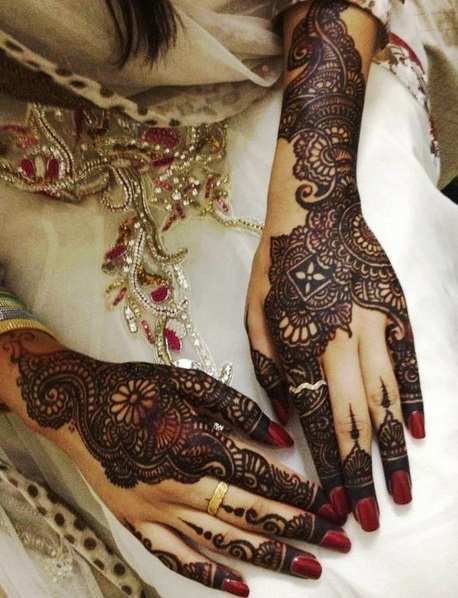 Arabic Bridal Mehndi Designs For Full Hands