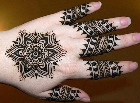 Simple Arabic Mehndi Design Back Hand