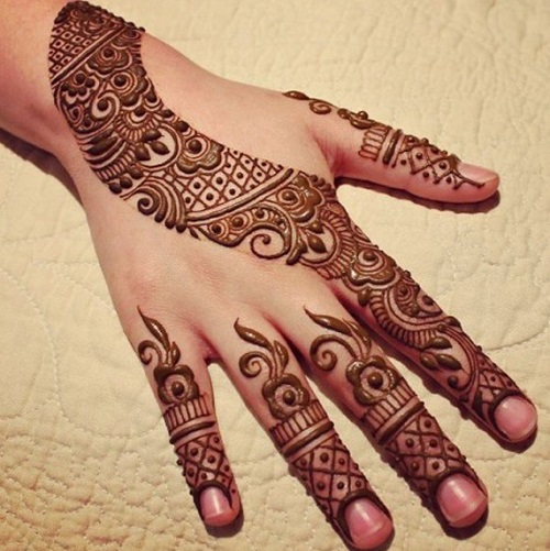 Contemporary Arabic Mehndi design