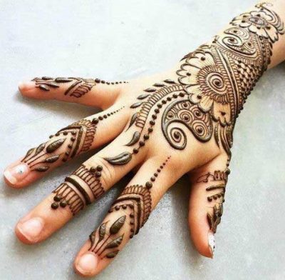 Top floral mehendi designs for eid