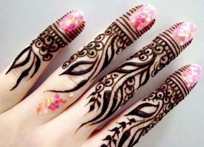 24 Latest Finger Mehendi Designs 21 For Wedding Karwa Chauth Eid