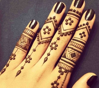 Geometric Design of Mehndi Style