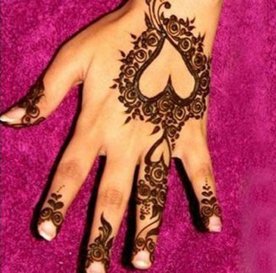 Hand Finger Mehndi Design