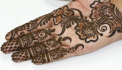 Easy Floral mehndi design