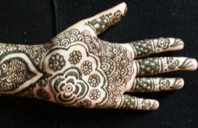 Intricate Small Flower Henna style