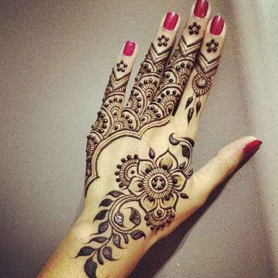 Arabic Floral Mehndi Design Pattern