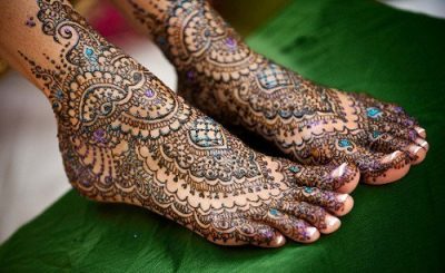 Bridal Blue green mehndi