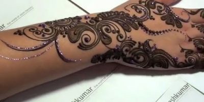 Bail style Glitter Mehndi Design