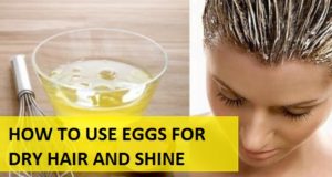 how to use eggs for dry hair