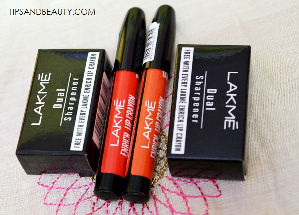lakme enrich lip crayon red stop candid coral review swatches 10