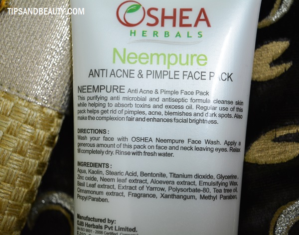 oshea herbals neem pure pimple face pack review 2