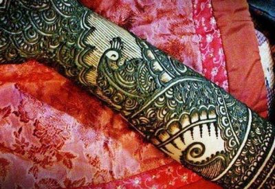 Bridal Peacock Mehndi Design