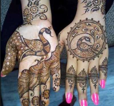 Beautiful Peacock Henna Tattoo Design