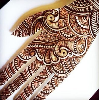 Peacock Henna Pattern for Beginners