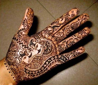 Easy Left Hand Henna design for Eid