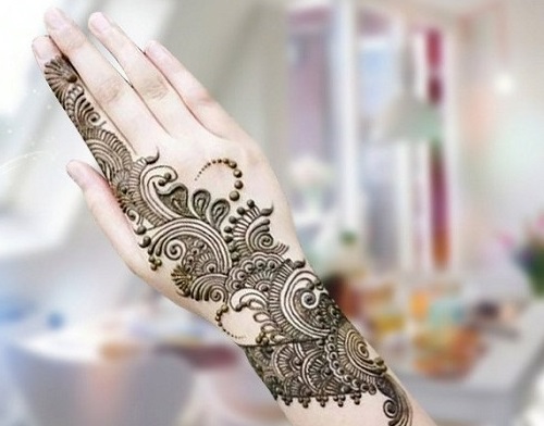 single line mehendi designs