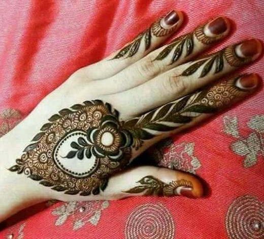 single line mehendi 