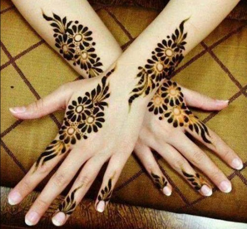 single line mehendi 