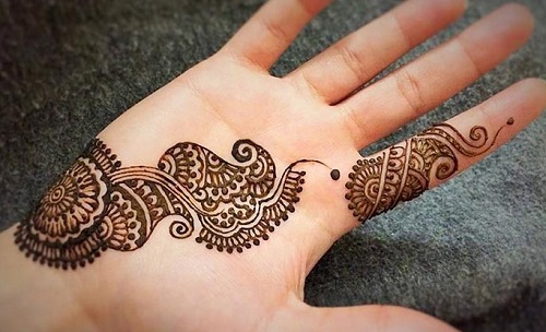 single line mehendi 