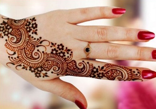 single line mehendi 