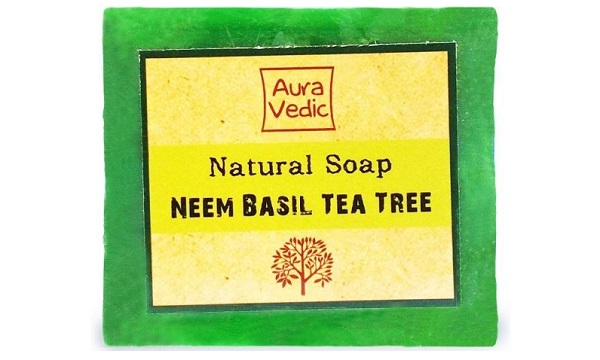 Auravedic Natural Soap Neem Basil Tea Tree