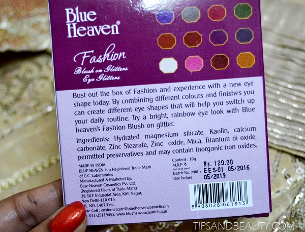 Blue Heaven 12x1 Fashion Eye Shadow Review 3