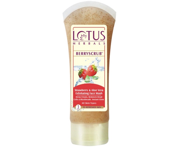 Lotus Berryscrub Strawberry & Aloe Vera Exfoliating Face Wash