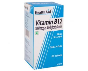 HealthAid Vitamin B12 1000 mcg Unflavoured tablets