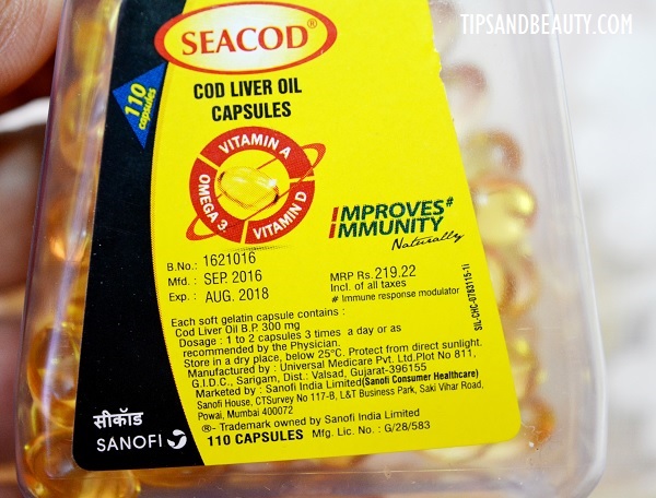 seacod cod liver oil capsules 