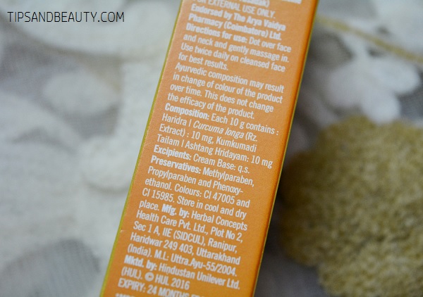 Ayush anti marks turmeric face cream review how to use
