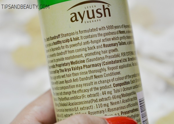 Ayush anti dandruff neem shampoo 3