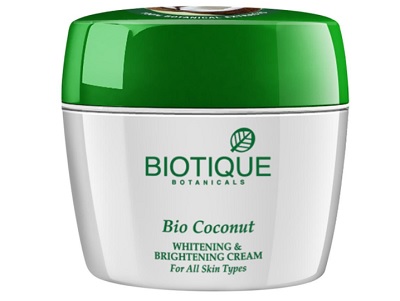 Biotique Bio coconut whitening and brightening cream