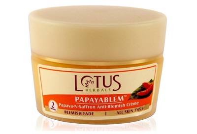 Lotus Herbals Papayablem Papaya-N-Saffron Anti Blemish Cream
