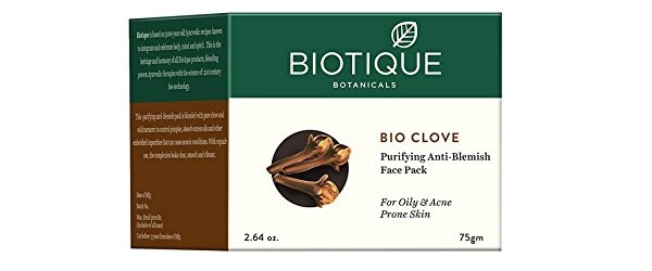Biotique Bio Clove Purifying Anti-Blemish Face Pack for Oily and Acne Prone Skin