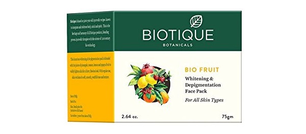Biotique Bio Fruit Whitening and Depigentation Face Pack