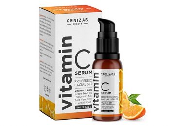 Cenizas 20% Vitamin C Facial Serum With Hyaluronic Acid 