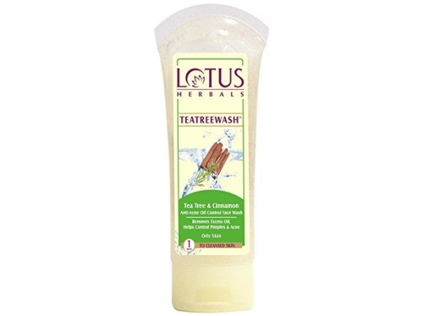 Lotus Herbals Teatreewash Tea Tree and Cinnamon Anti-Acne Oil Control Face Wash