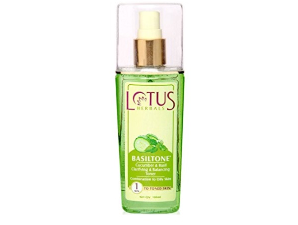 Lotus Herbals Basiltone Cucumber Basil Clarifying And Balancing Toner